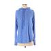 Athleta Pullover Hoodie: Blue Marled Tops - Women's Size 2X-Small