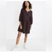 Madewell Dresses | Madewell Plaid Flannel Raglan Button-Front Shirtdress 100% Cotton Nwt | Color: Black/Pink | Size: 0