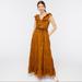 J. Crew Dresses | J. Crew Ruffle-Front Maxi Dress With Braided Belt, Nwot | Color: Gold/Yellow | Size: 4