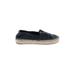 Tory Burch Flats: Slip-on Platform Boho Chic Blue Solid Shoes - Women's Size 5 - Almond Toe