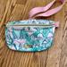 Lilly Pulitzer Bags | Lilly Pulitzer Fanny Pack Waist Belt Bag Pink Agate Green Camouflage Purse | Color: Green/Pink | Size: Os