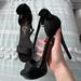 Jessica Simpson Shoes | Jessica Simpson Black Heels With Bows At The Back | Color: Black/White | Size: 7.5