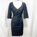 J. Crew Dresses | J.Crew Portrait Collar Sheath Wool Dress 3/4 Sleeve Black Size 2p 2 Petite | Color: Black | Size: 2p