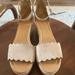 J. Crew Shoes | Jcrew Size 8 Scalloped Tan Espadrilles | Color: Cream/Tan | Size: 8