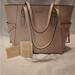 Michael Kors Bags | Michael Kors | Michael Kors Voyager East West Tote Oyster | Color: Cream/Pink | Size: Os