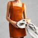 Anthropologie Dresses | Maeve Faux Suede Shift Mini Dress Plus Size By Anthropologie | Color: Orange/Tan | Size: 20w