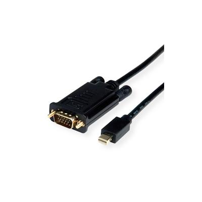 VALUE Kabel Mini DisplayPort-VGA, Mini DP ST - VGA ST, schwarz, 1,5 m