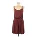 Old Navy Casual Dress - Mini Scoop Neck Sleeveless: Burgundy Solid Dresses - Women's Size Medium