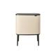 Brabantia - Bo Touch Bin 36L - Large Recycling Bin for Kitchen - Soft-Touch Opening - Waste Bin with Removable Inner Bucket - Non-Slip Base - Bin Liners Included - Soft Beige - 54 x 31 x 68 cm