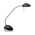 Alba X Led Desk Lamp, Black/Silver