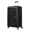 American Tourister Flashline Spinner L, Suitcase, 78 cm, 100/109 L, Black (Shadow Black), Black (Shadow Black), Spinner L (78-100/109 L), Suitcases & Trolleys