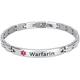 Smarter LifeStyle Elegant Surgical Grade Steel Medical Alert ID Bracelet For Men and Women (Women's, Warfarin)