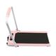 Foldable Treadmill,0.5-6mph Treadmill with Foldable Grip Bar, Home Treadmill, with Mobile Phone Holder and LED Display,2-Wheels on the Bottom,For Home/Office,58 * 122 * 110cm,Pink