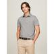 Poloshirt TOMMY HILFIGER "1985 SLIM POLO" Gr. XXXL, grau (medium grey heather) Herren Shirts Kurzarm