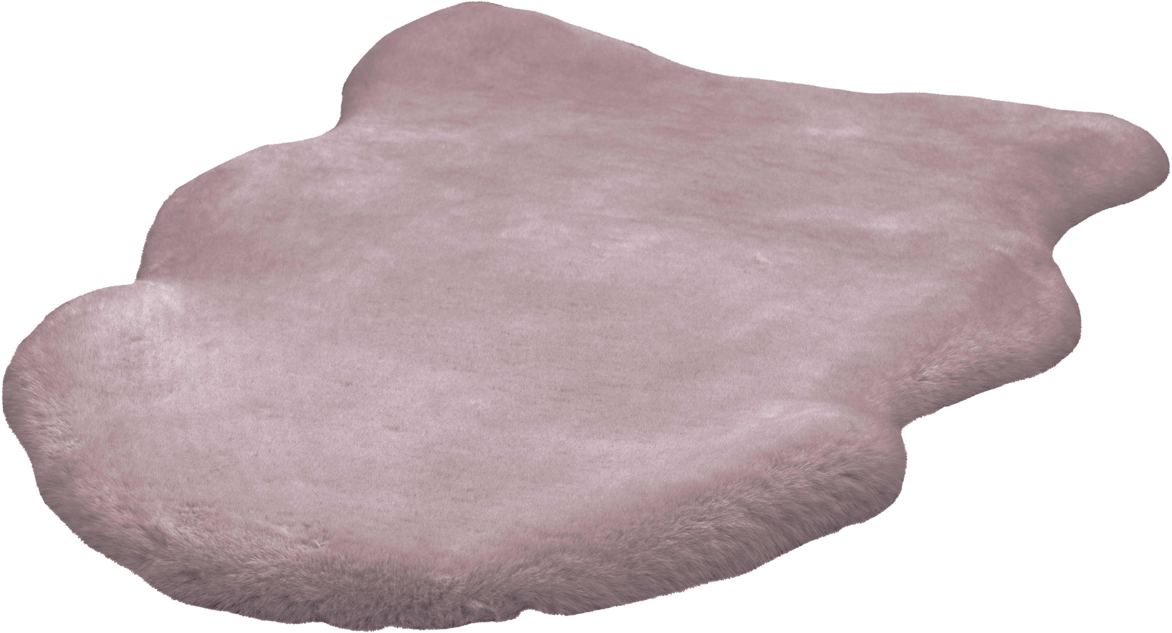 Fellteppich ARTE ESPINA "Rabbit 200", lila, B:60cm H:35mm L:90cm, Kunstfaser, Teppiche, Fellteppich, Kunstfell, Kannichenfell Haptik, weich, Wohnzimmer alle Räume,Hochflor Image