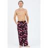 Stoffhose LOUSY LIVIN ""Pants Flamingo"" Gr. M, EURO-Größen, schwarz Herren Hosen mit Flamingo Print