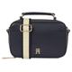 Mini Bag TOMMY HILFIGER "ICONIC CAMERA BAG" Gr. B/H/T: 21 cm x 13 cm x 8 cm, blau (space blue) Damen Taschen Handtaschen Handtasche Tasche Schultertasche