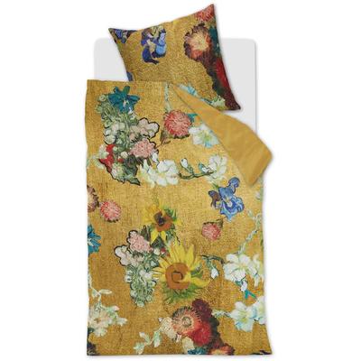 Bettwäsche "Partout des Fleurs", gold, B/L: 135cm x 200cm, , Mako-Satin, B/L: 80cm x 80cm, Mako-Satin, Obermaterial: 100% Baumwolle, BEDDINGHOUSE X VAN GOGH MUSEUM, Bettwäsche Image