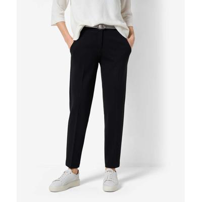 Caprihose BRAX "Style MARON S", Damen, Gr. 36K (18), Kurzgrößen, schwarz, 63% Viskose, 33% Polyamid, 4% Elasthan, Hosen Image