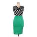 Fashion Classic Fashion Collection Casual Dress: Black Polka Dots Dresses - Women's Size X-Large