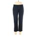 Banana Republic Dress Pants - High Rise Straight Leg Boyfriend: Blue Bottoms - Women's Size 10