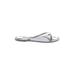 J.Crew Flip Flops: Silver Shoes - Women's Size 8 - Open Toe
