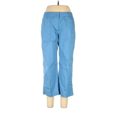 Adidas Casual Pants - Mid/Reg Rise: Blue Bottoms - Women's Size 10