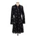 TAILORED by Rebecca Taylor Casual Dress - A-Line High Neck 3/4 sleeves: Black Dresses - New - Women's Size 4