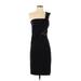 J. Mendel Cocktail Dress - Sheath Open Neckline Sleeveless: Black Solid Dresses - Women's Size 0