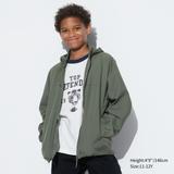 Kid's Uv Protection Pocketable Parka with Water-Repellent | Olive | 9-10Y | UNIQLO US
