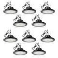 Viugreum UFO LED 100W High Bay Light 10 Packs, Spotlight Workshop Ceiling Light Cold White 6500K Workshop Light Spot Light Garage Lighting Workshop Lighting with 1.5M Cable/Chain+Fuse Rope