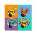 DecorumBY DJ Dog - Unframed Print Plastic/Acrylic/Metal in Brown | 55 H x 55 W x 1.5 D in | Wayfair Abstract Art - "DJ Dog" AC SQ55x55