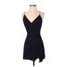 Divided by H&M Casual Dress - Bodycon V-Neck Sleeveless: Black Print Dresses - Women's Size Small