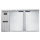 Continental BB59NSS 59" Bar Refrigerator - 2 Swinging Solid Doors, Stainless, 115v, Silver