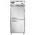 Continental D1RFXSNHD 36 1/4" 1 Section Commercial Refrigerator Freezer - Solid Doors, Top Compressor, 115v, Silver