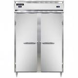 Continental D2RFSNSA 52" 2 Section Commercial Refrigerator Freezer - Solid Doors, Top Compressor, 115v, Silver