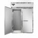 Continental D2RINSS 68 1/2" 2 Section Roll In Refrigerator, (2) Left/Right Hinge Solid Doors, Top Compressor, 115v, Silver