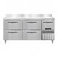 Continental DRA68NSSBS-D Designer Line 68" Worktop Refrigerator w/ (3) Sections, 115v, Silver