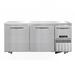 Continental RA68N-U 68" W Undercounter Refrigerator w/ (3) Sections & (3) Doors, 115v, Silver