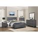 Red Barrel Studio® Ange Faux Wood Panel Bedroom Set 3&1 Wood in Gray | 5 H x 82.75 W x 84.5 D in | Wayfair 97314943CC9349E89CCC8F2A80F9E9E1