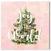 The Holiday Aisle® Holiday & Seasonal Joy to the World Tree Traditional Pink Canvas Wall Art Print Canvas in Green/Pink | Wayfair