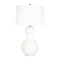 Dakota Fields Chinyere 28" Table Lamp Ceramic/Linen in White | 28 H x 16 W x 16 D in | Wayfair B5C5D785B0164461A212E35DFE56E594