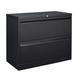 Inbox Zero 35.43" Wide 2 -Drawer Steel File Cabinet Metal/Steel in Black | 28.7 H x 35.43 W x 17.72 D in | Wayfair F84852F45C9D483BB82110285B63E2A3