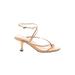 Jeffrey Campbell Heels: Tan Solid Shoes - Women's Size 7 1/2 - Open Toe