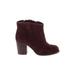 Splendid Ankle Boots: Burgundy Shoes - Women's Size 6 1/2