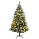 vidaXL Christmas Tree with Flocked Snow Outdoor Artificial Hinged Xmas Tree