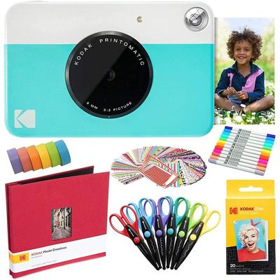 Kodak Printomatic Instant Print Camera & Photo Paper (20 Sheets) Art Bundle