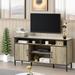 58-Inch Tv Stand for 65 inch TV, With Open Shelving And Two Storage Cabinets