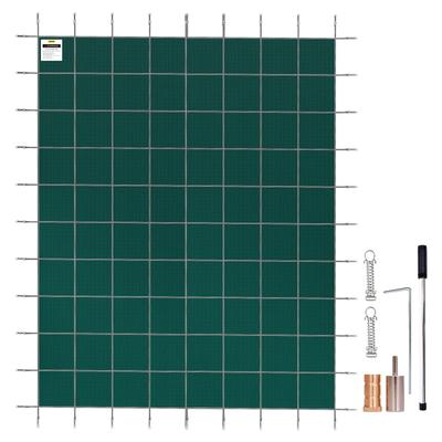 VEVOR Rectangular Safety Mesh Swimming Pool Cover 14x26in /16x30in forGreen Winter Outdoor