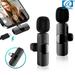 APEXEL Wireless Lavalier Microphone Portable Audio Video Recording Mini Mic for iPhone Android Live Broadcast Gaming Microfonoe